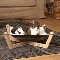 Designed by Lotte Katzen-Hängematte Gaia 51x51x18,5 cm Holz Grau
