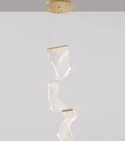 Nova Luce SIDERNO LED závěsné světlo zlaté 16W teplá bílá 150x28cm 9054441