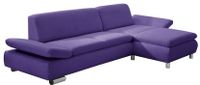 Max Winzer Toulouse Sofa S-2,5 links mit Longchair 86cm rechts, Farbe: lila