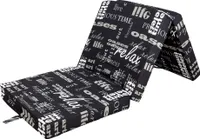 Faltmatratze Klappmatratze Samba 40218-700 190x70x9 cm schwarz Schrift Sun Garden