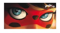 Miraculous Ladybug Eyes 018 Badetuch 75 x 150 cm