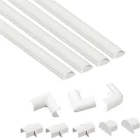 D-Line Kabelführung 20 x 10 mm, 4 x 1m, inkl. 8 Steckverbinder (61011)
