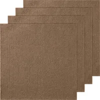 VEVOR kobercové dlaždice na odlepenie a nalepenie, 457x457 mm, samolepiace kobercové dlaždice, mäkké polstrované kobercové dlaždice, inštalácia DIY pre spálňu, obývaciu izbu (10 ks, tmavohnedá)