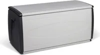 Kreher XXL Kissenbox 308 Liter Volumen aus Kunststoff in Schwarz/Grau