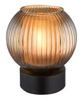 Globo Zumba E27 stolní lampa černá matná, kov Ø15cm 15638TP