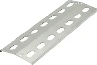"Grillclub" Edelstahl Gasgrill Brennerabdeckung 37,5 x 12 cm / 1,5 mm  stark /  Flammenverteiler