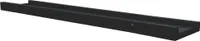 vidaXL Bilderleisten 2 Stk. Schwarz 60x9x3 cm MDF