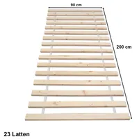 Rolllattenrost Lattenrost Rollrost Holzlatten Bettrost Latten 23 Latten (Premium B) 90 x 200 cm