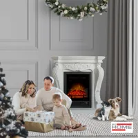 abc HOME | Elektrischer Kamin | Fernbedienung | Heizfunktion | Flammeneffekt