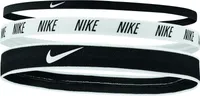 Nike 9318/72 Mixed Width Headbands 4012 930 Black/White/Black -