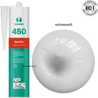 Ramsauer 450 Sanitär 1K Silikon Dichtstoff 310ml Kartusche schneeweiss