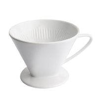 Cilio Kaffeefilter Porzellan weiß Gr.4