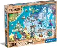 Clementoni 39666 Disney Maps Frozen 1000 Teile Puzzle