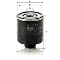 Filtr oleju MANN-FILTER W 712/52