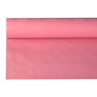 rosa mit Damastprägung Einweg Tischdecke Rolle mit 8 Meter Papiertischdecke 