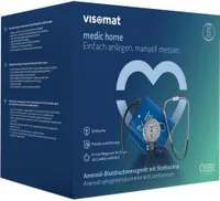 visomat medic home Aneroid Blutdruckmessgerät mit Stethoskop, 1 St. Blutdruckmessgerät