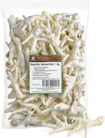 Kaureks Natur Hundeleckerlies, gepuffte Hähnchenfüße 1kg, Hühnerfüße, wie Hühnerhälse