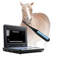 CMS600P2 VET 10.1" Digitaler Veterinär-Ultraschallscanner Tragbarer Laptop Tiermaschine mit 7,5 MHz Rektalsonde, Pferd / Kuh / Schaf