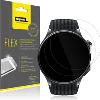 2x Schutzfolie für OnePlus Watch 3 Folie, 100% Displayabdeckung, dipos Flex