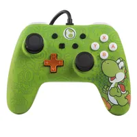 PowerA Yoshi zelený, biely USB gamepad analógový / digitálny Nintendo Switch