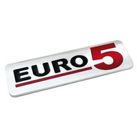 Emblemat ochrony środowiska 3D chromowany - 170x50 mm - Euro 5