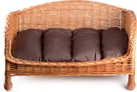 JIPRO® Katzenkorb, Hundebett aus Weide Theo I. - B 90 x T 70 x H 60(cm)