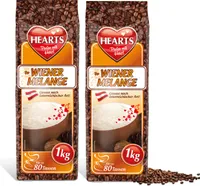 HEARTS Cappuccino Wiener Melange 2 x 1kg Kaffeespezialität