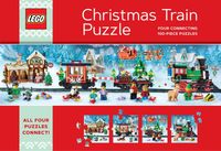 Puzzle LEGO Vianočný vlak 4x100 dielikov