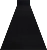 Pogumovaný běhoun RUMBA jedna barva černý 70 cm Černá 70x150 cm