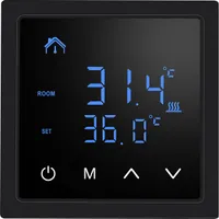 Chytrý termostat 16A regulátor teploty podlahového vytápění s dotykovým LED displejem 85-265V regulace elektrického vytápění