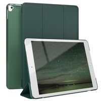 EAZY CASE Smartcase Tablet Hülle kompatibel mit Apple iPad 10,2" 2019/2020/2021 (7. / 8. / 9. Gen.) / iPad Air 3 / iPad Pro 10,5 mit Standfunktion, Schutzhülle aus Kunstleder, Nacht Grün