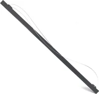 Wiltec Verlängerung 140 cm für XXL Plattenheber bis max. 68 kg, Montagehilfe für Trockenbau, Rigipsplatten Paneelheber mit 3 Rädern, schwarz