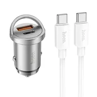 Nabíječka do auta 2 x USB QC3.0 18W + Typ C PD 45W + kabel Typ C - HOCO