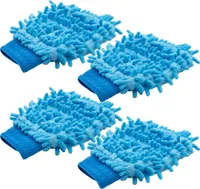 4x Mikrofaser Handschuh Waschhandschuh Polierhandschuh Putzhandschuh Autowäsche