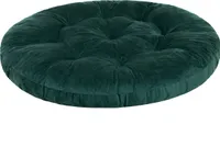 Hängesessel Kissen, Hängekorb Sessel, Indoor/Outdoor, Auflage, Rund, Swing, Schaukelkissen, Sitzkissen für Stuhl, Velvet, Waschbar, Grün, 92 x 92 cm