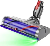 rsatzreiniger für Dyson V7 V8 V10 V11 V15, Kopf-Ersatzteile mit LED Scheinwerfern,Turbinenbürstenaufsatz für Teppiche, Hartholzböden und Fliesen