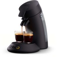 Philips Senseo® Original Plus Kaffee Pad Maschine, Kaffeestärkewahl, Kaffee Boost, aus recyceltem Plastik, Schwarz (CSA210/60)