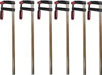6x Lepicí svorka Šroubová svorka Svorky 500x120mm Protiskluzová ochrana