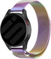 Strap-it Milanese Armband - Kompatibel mit Samsung Galaxy Watch Armband 42mm Edelstahl Armband mit Magnetverschluss - Ersatzarmband - Hochwertiges Material - für Smartwatch 20mm Armband Bunt
