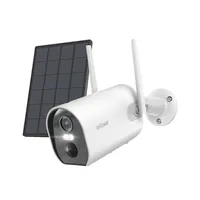 ieGeek Überwachungskamera Aussen Akku Solar, Kamera Überwachung Aussen mit Farbnachtsicht, PIR-Bewegungsmelder, 2-Wege-Audio, IP65 Wasserdicht