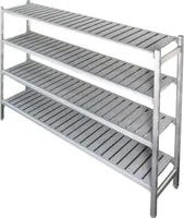 Kombinovaný oceľový regálový systém so 4 policami do chladiarne 1375x450x1700mm
