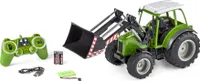 Carson 1:16 RC Traktor mit Frontlader 2.4G 100%, LED Beleuchtung, Motor- und Fahrsound, ferngesteuerter Traktor, 500907347