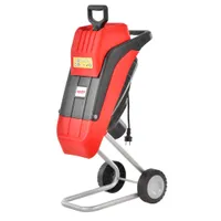 HECHT 625 Gartenhäckser Elektro mit Stopfer | 2500 W / 230 V | bis ⌀ 4,5 cm | 40 Liter Fangsack