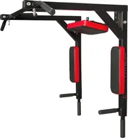 CCLIFE Multigriff Klimmzug Wandmontage Dip Station 2in1 Pull Up Bar Home Gyms (58,64)