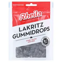 Rheila lékořicová guma kapky lékořice silné slané gumové bonbony 90g