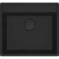 Franke Einbaubecken Maris MRG 210-52 A Fragranit flächenbündig einbaubar, Black Matt - Black Collection, Handbetätigung