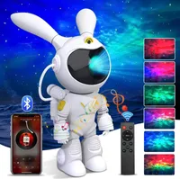 Sternenhimmel Projektor Astronaut Galaxie Lampe LED Sternenprojektor Kinder Nachtlicht Bluetooth Musikspieler mit Fernbedienung
