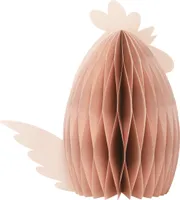 Wabenfigur Ostern Deko Huhn Orange 28,5×15,5×30cm Frühlingsdeko Tischdeko