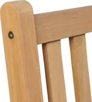 vidaXL Gartenstühle 2 Stk. Massivholz Teak