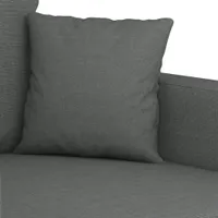 vidaXL 3-Sitzer-Sofa Dunkelgrau 180 cm Stoff